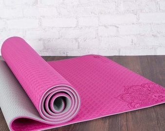 Transform Your Practice with the Two-color TPE Non-slip Yoga Mat